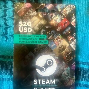 STEAM $20 pc-Mac video gaming cards (STEAMOS) 3 of them with receipts